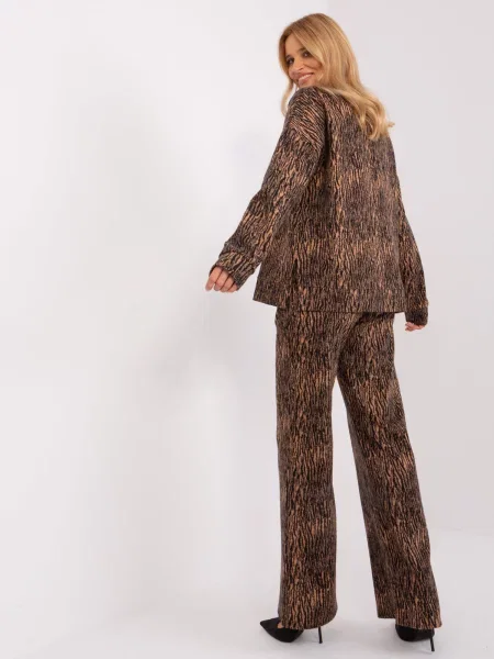 Hlače Fashionhunters rjava