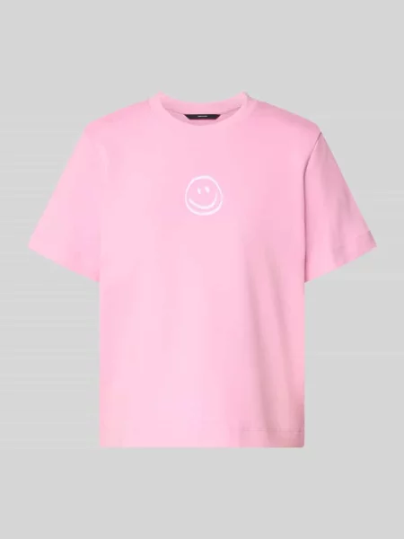 T-shirt o pudełkowym kroju z czystej bawełny model SARA' Vero Moda