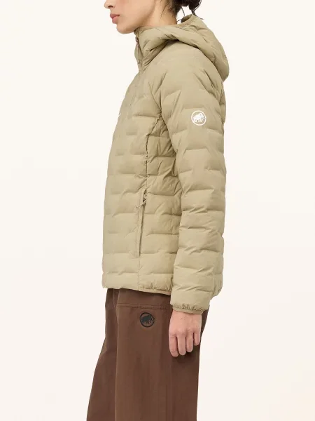 Mammut Kurtka Zimowa Sender In Z Kapturem beige biała
