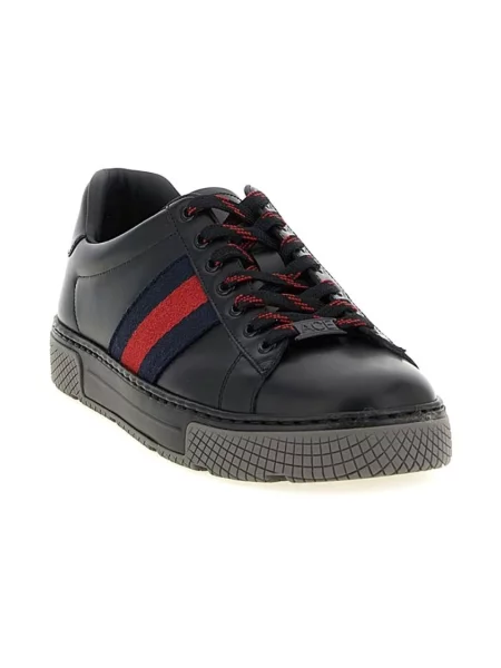 Sneakersy Gucci skórzane czarne