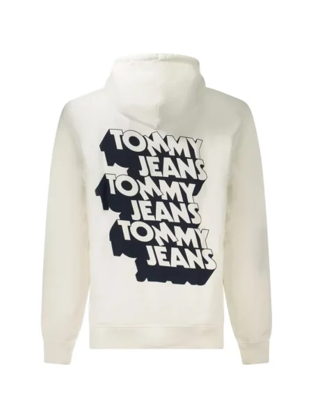 Hanorac cu glugă Tommy Hilfiger cu imagine cu cordon alb