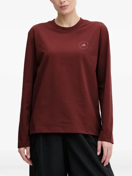 Lung tricou Adidas By Stella Mccartney cu imagine roșu