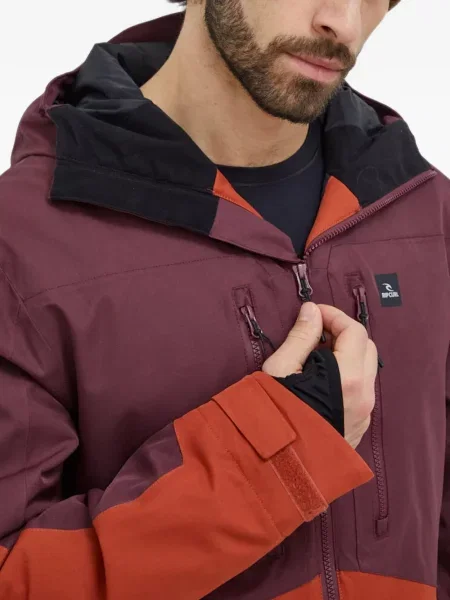 Geacă Rip Curl cu glugă portocaliu