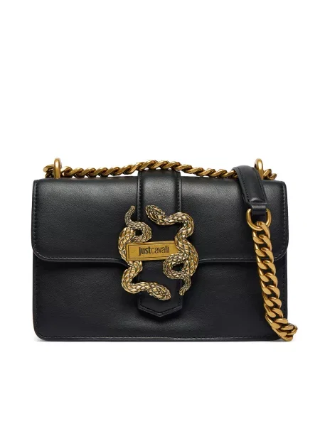 Geantă Just Cavalli Iconic Snakes negru