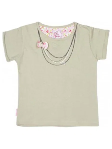 Tricou copii Miss Girly bej