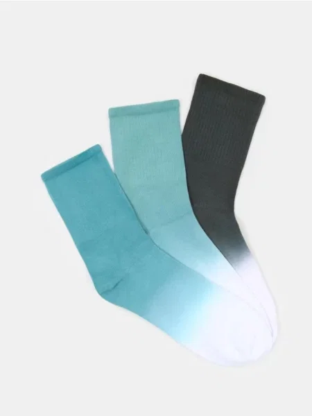 Sinsay Dlouhé ponožky ombre 3 pack vícebarevná