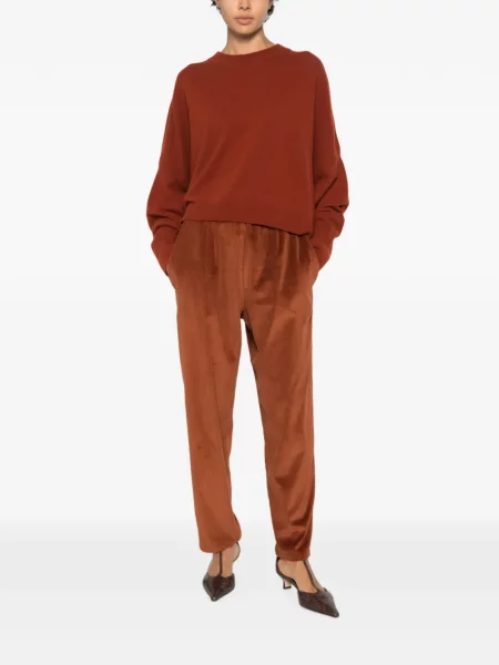 Pantaloni Dusan de catifea cord maro