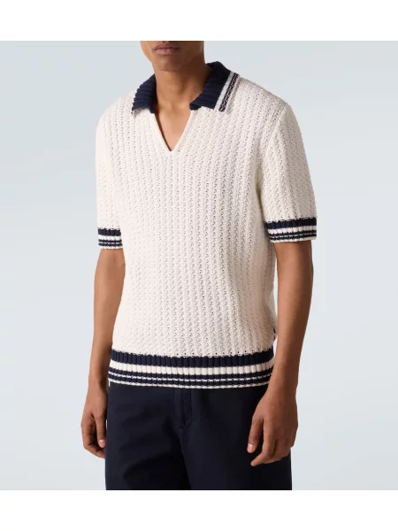 Polo Orlebar Brown cu dungi alb