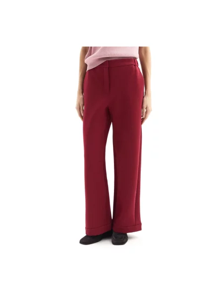 Spodnie Max Mara czerwone