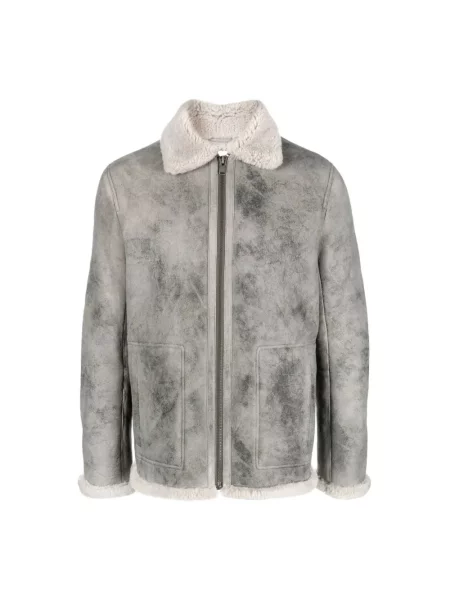 Kurtka skórzana Zadig & Voltaire szara