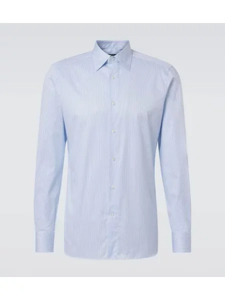 Srajca Zegna s črtami bela