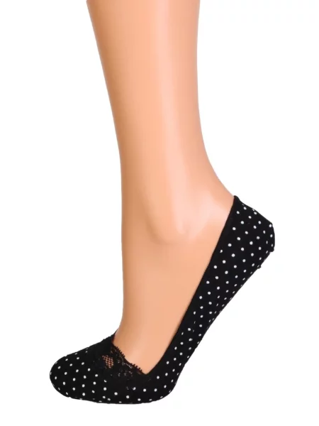 Sokisahtel Κάλτσες POIS footies with dots' μαύρο