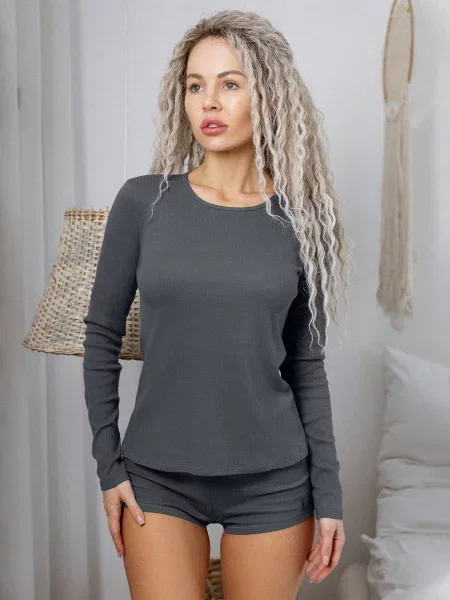 Лонгслів Leinle темно-сірий сірий