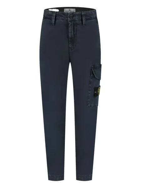 Jeansy dziecięce Stone Island czarne