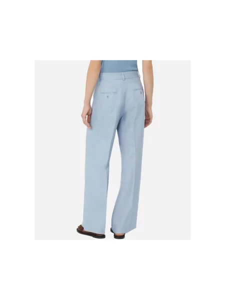 Spodnie Weekend Max Mara niebieskie