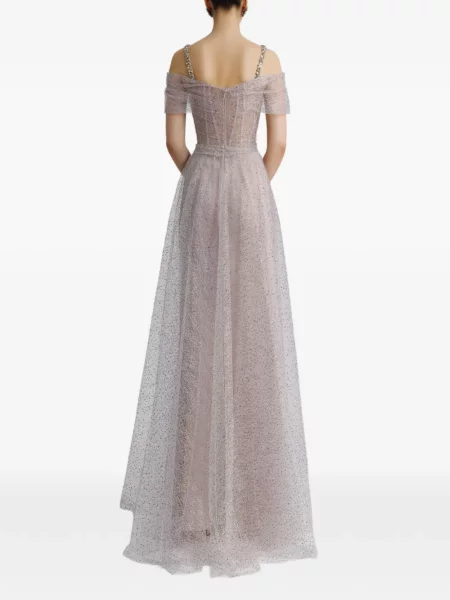 Rochie maxi Gemy Maalouf evazată roz