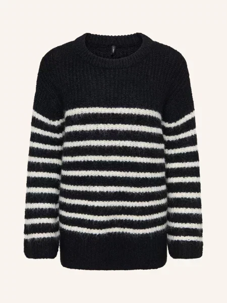 Only Sweter schwarz biały