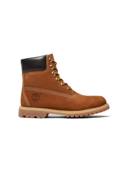 Šnurovacie čipkované členkové topánky Timberland hnedá