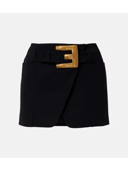 Fustă Balmain de lână negru