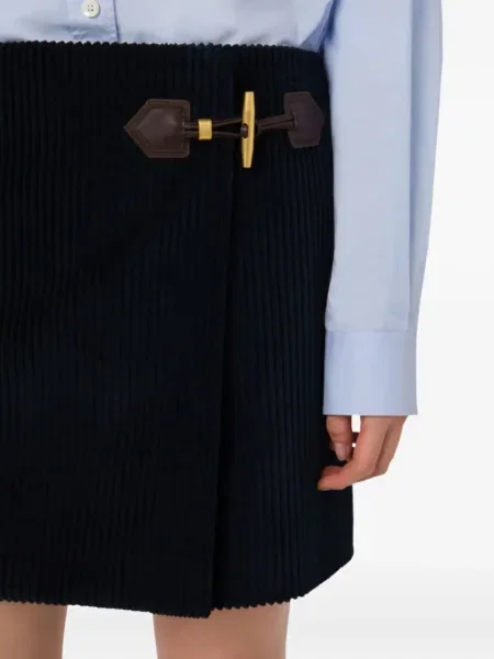 Fusta mini Moschino cu cataramă albastru