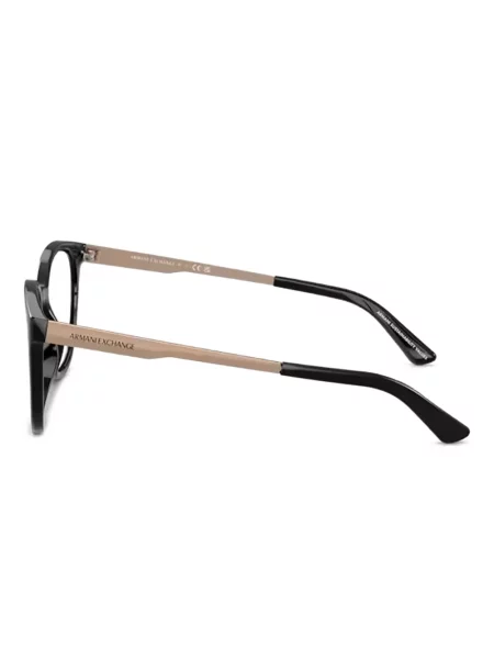 Ochelari de soare rotunzi Armani Exchange negru