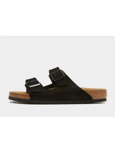 Semišové pantofle Birkenstock Arizona černá