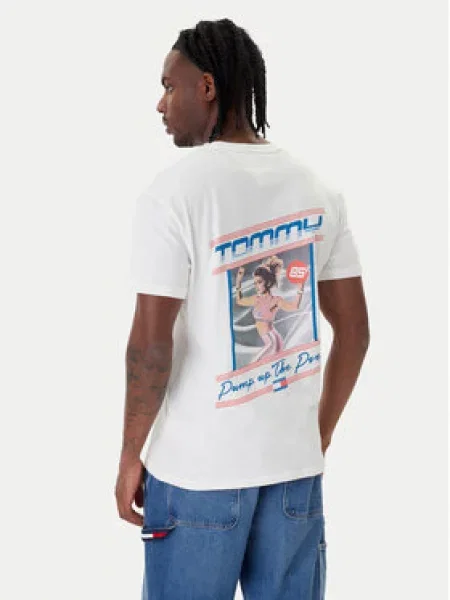 Tommy Jeans Marškinėliai Poster balta