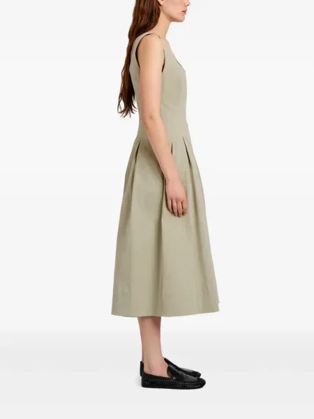Rochie midi Proenza Schouler White Label plisată până la genunchi de costum alb