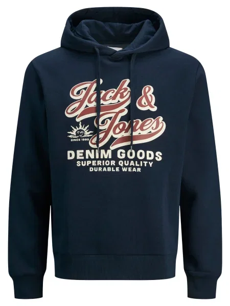 Palton Jack & Jones cu autograf albastru