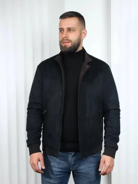 Демісезонна куртка UVENTUM штучна замша чорний