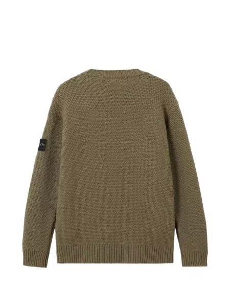 Pulover Stone Island cu strasuri verde