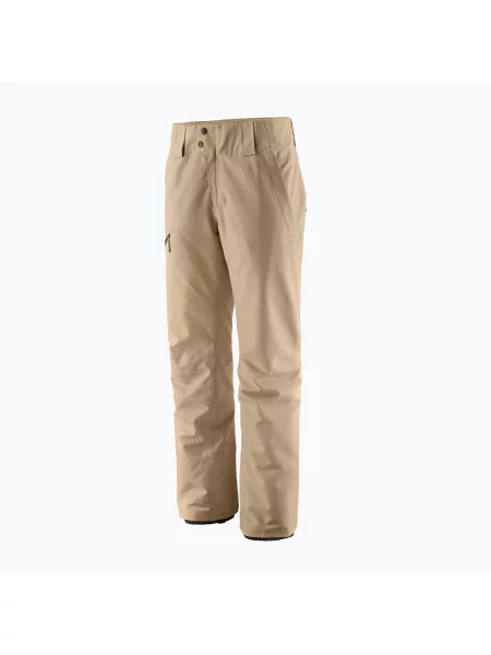 Pantaloni de schi pentru femei Patagonia Insulated Powder Town oar tan maro