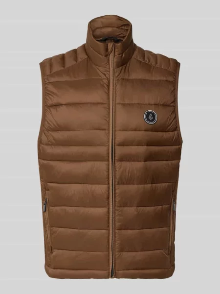 Kamizelka pikowana z zapinanymi na błyskawiczny model KINGSLEY' Jack & Jones