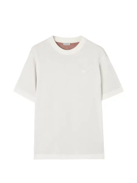 Tricou Burberry în carouri alb