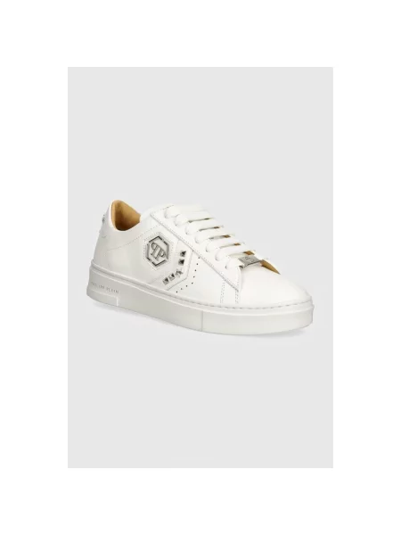Sneakersy Philipp Plein skórzane białe