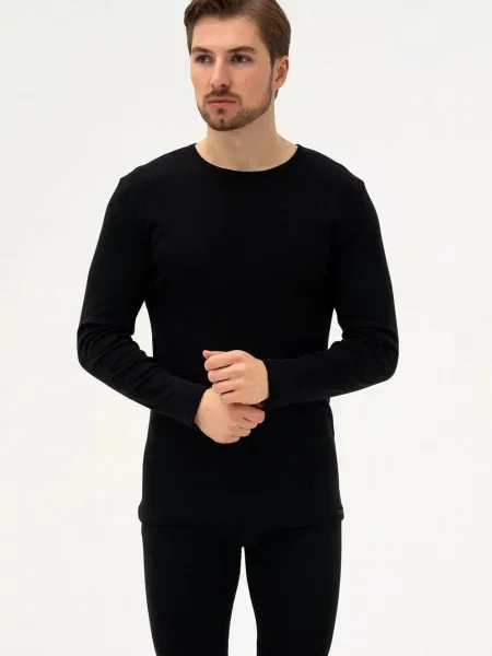 Мужской лонгслив Ribbed білий