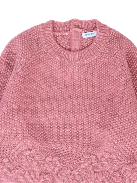 Sweter dziecięcy Mayoral różowy
