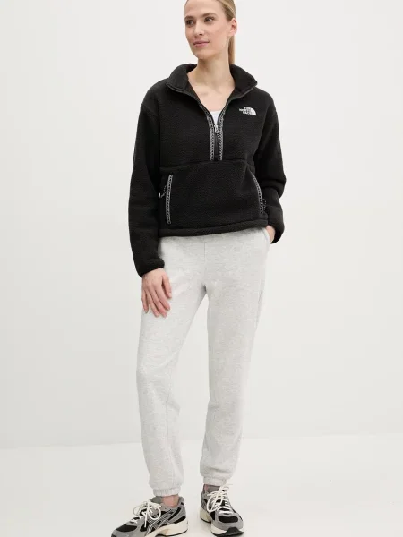 The North Face bluza TNF Fleeski z aplikacją czarny