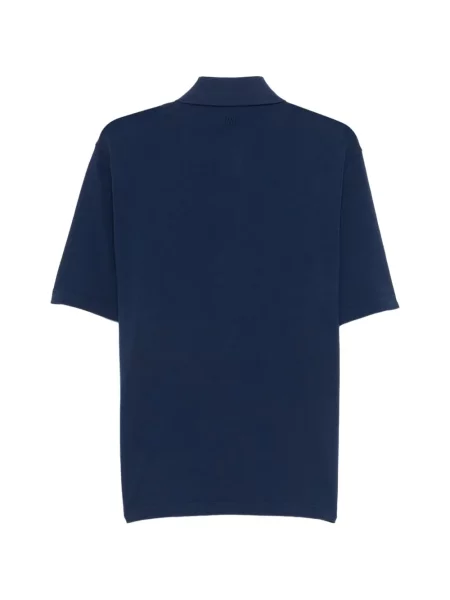 Tricou polo Ami Paris albastru