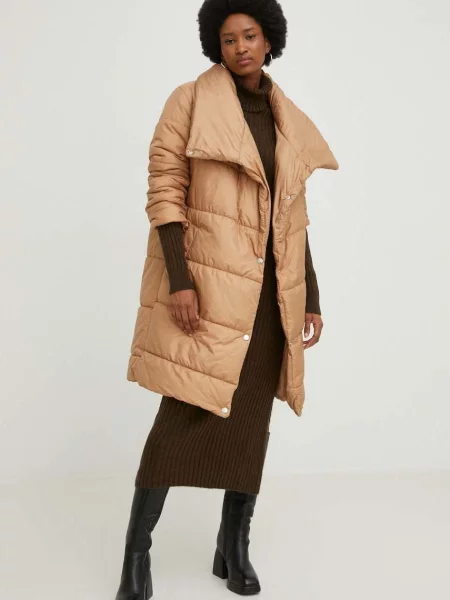 Куртка Answear Lab зимова oversize коричневий