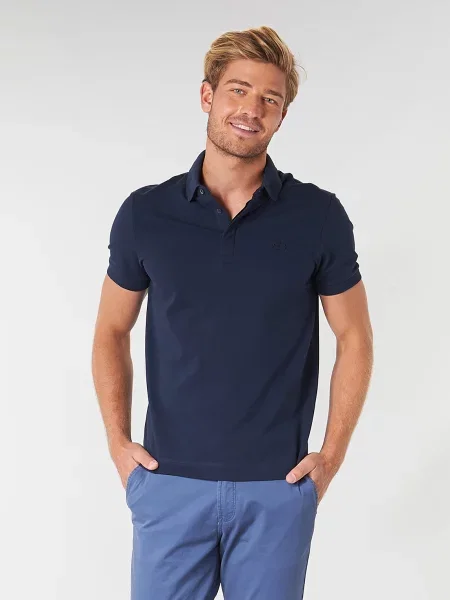 Tricou polo Lacoste albastru
