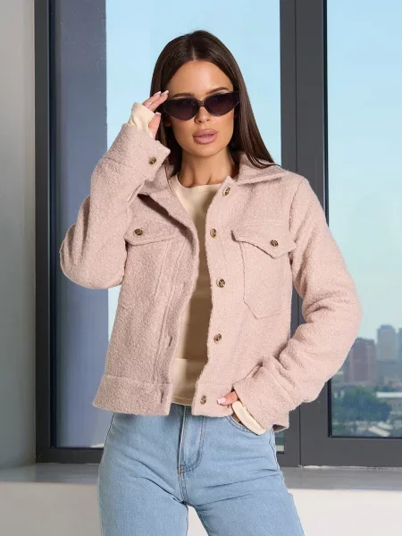 ISSA Plus Куртка-сорочка бежевий