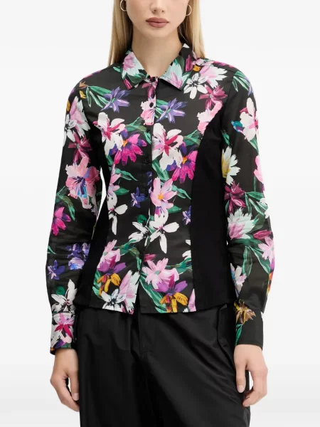 Cămașă Desigual cu model floral negru