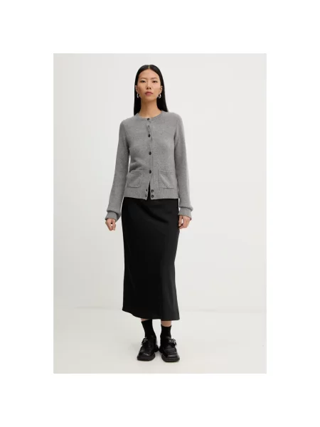 Kardigan Mm6 Maison Margiela wełniany szary