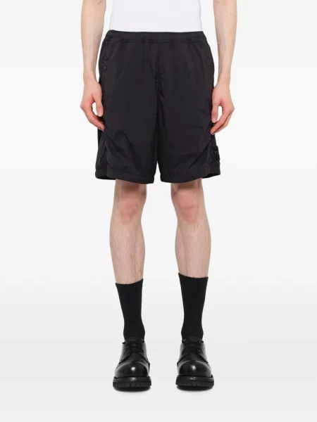 Pantaloni scurți Stone Island cu strasuri negru