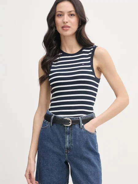 Top Tommy Hilfiger granatowy
