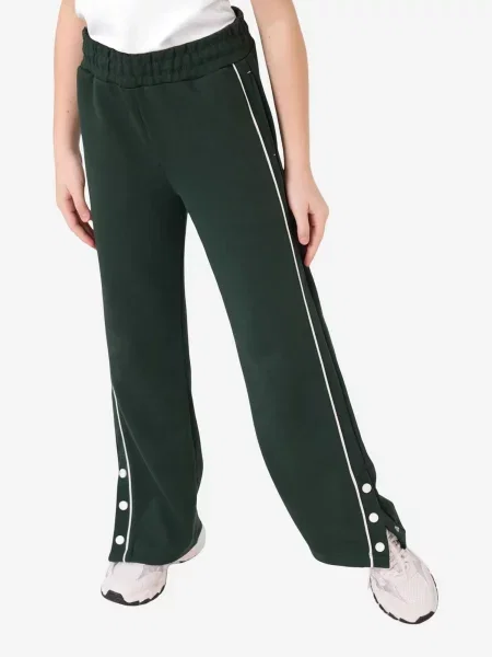 Tommy Life Nadrág TOMMY Weite Jogginghose mit elastischem Bund sötétzöld