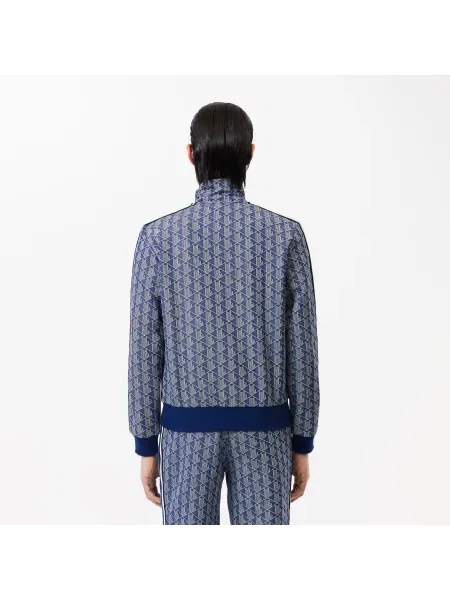 Lacoste Bluza Z Zamkiem Błyskawicznym Z Monogramem Paryża granatowa