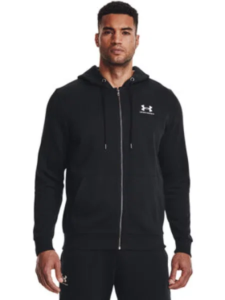 Under Armour Mikina UA Essential Fleece FZ Hood černá