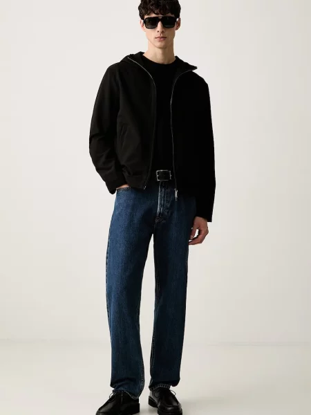 Emporio Armani jachetă scurtă pentru bărbați negru